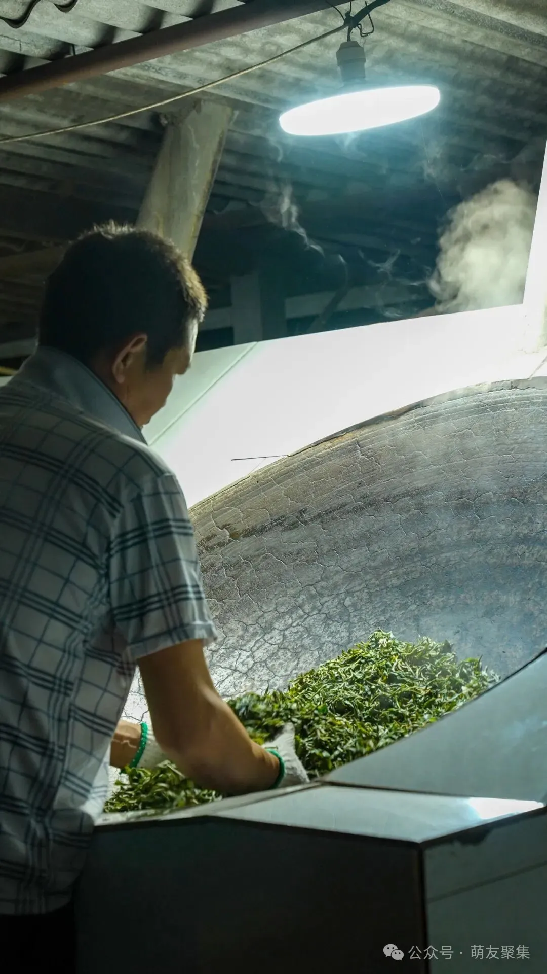阿力爸爸在炒茶