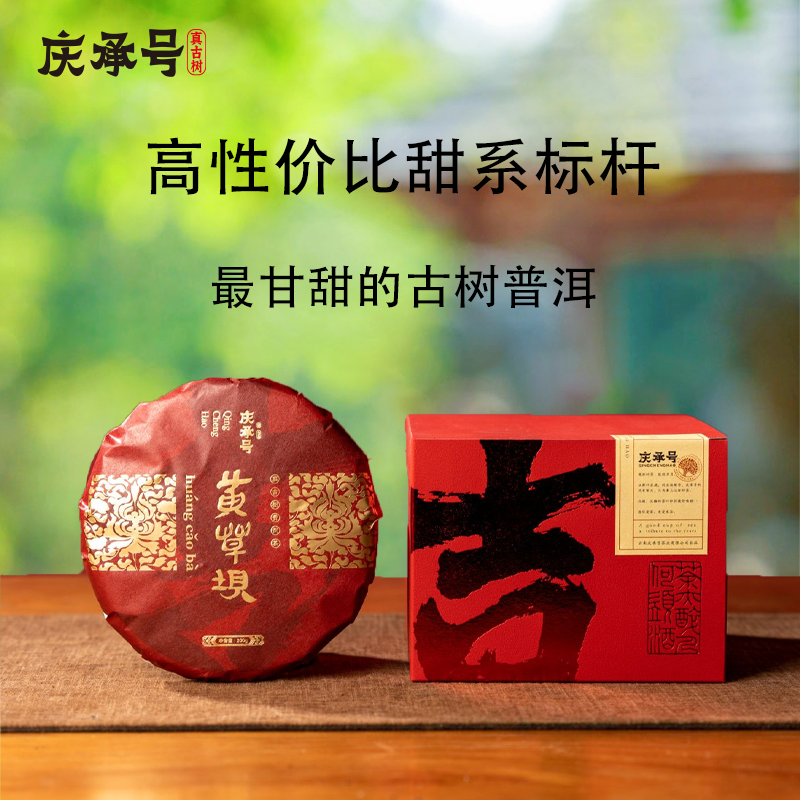 2024年黄草坝古树春茶普洱茶生茶饼茶200g-带茶样