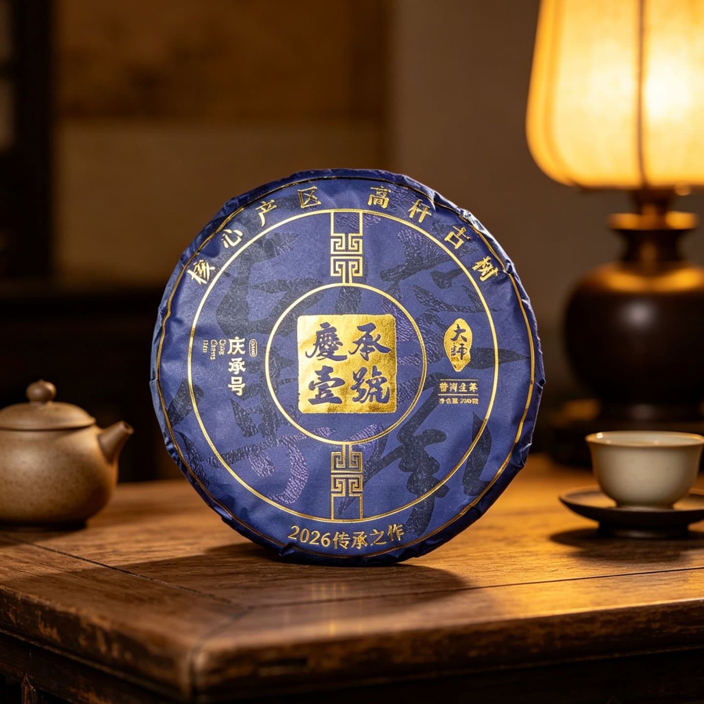 2026年 庆承壹号 古树纯料头春头采普洱生茶200g/饼-带茶样